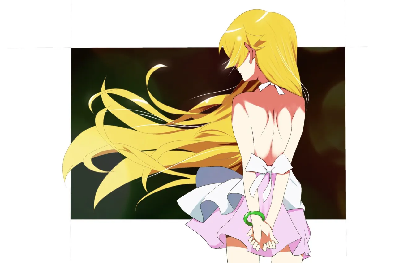 Photo wallpaper girl, bakemonogatari, oshino shinobu, is back