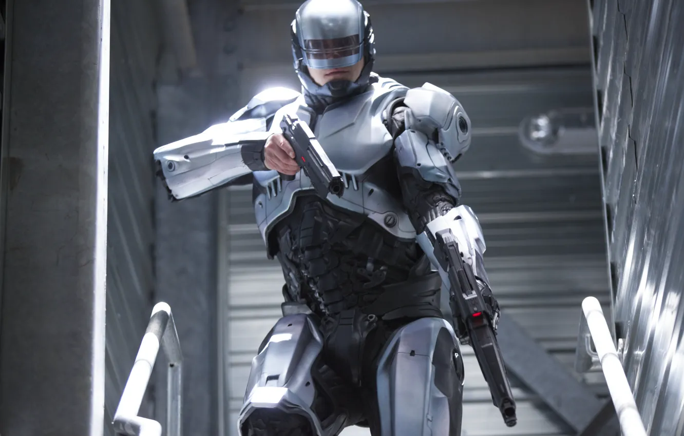 Photo wallpaper Robocop, RoboCop, JUEL Kinnaman, Joel Kinnaman, Alex Murphy