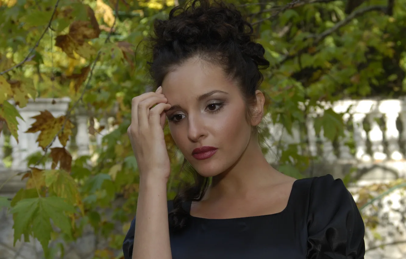 Photo wallpaper look, pose, makeup, actress, hair, Sofya Kashtanova, Sofia Kashtanova