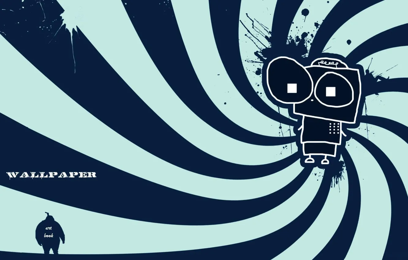 Photo wallpaper line, style, vector, characters, toon