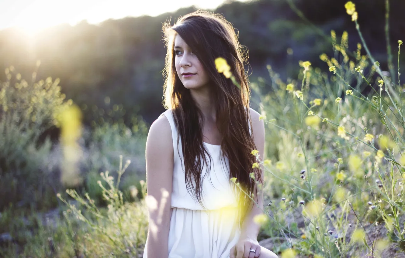 Photo wallpaper summer, girl, mood, Alicia