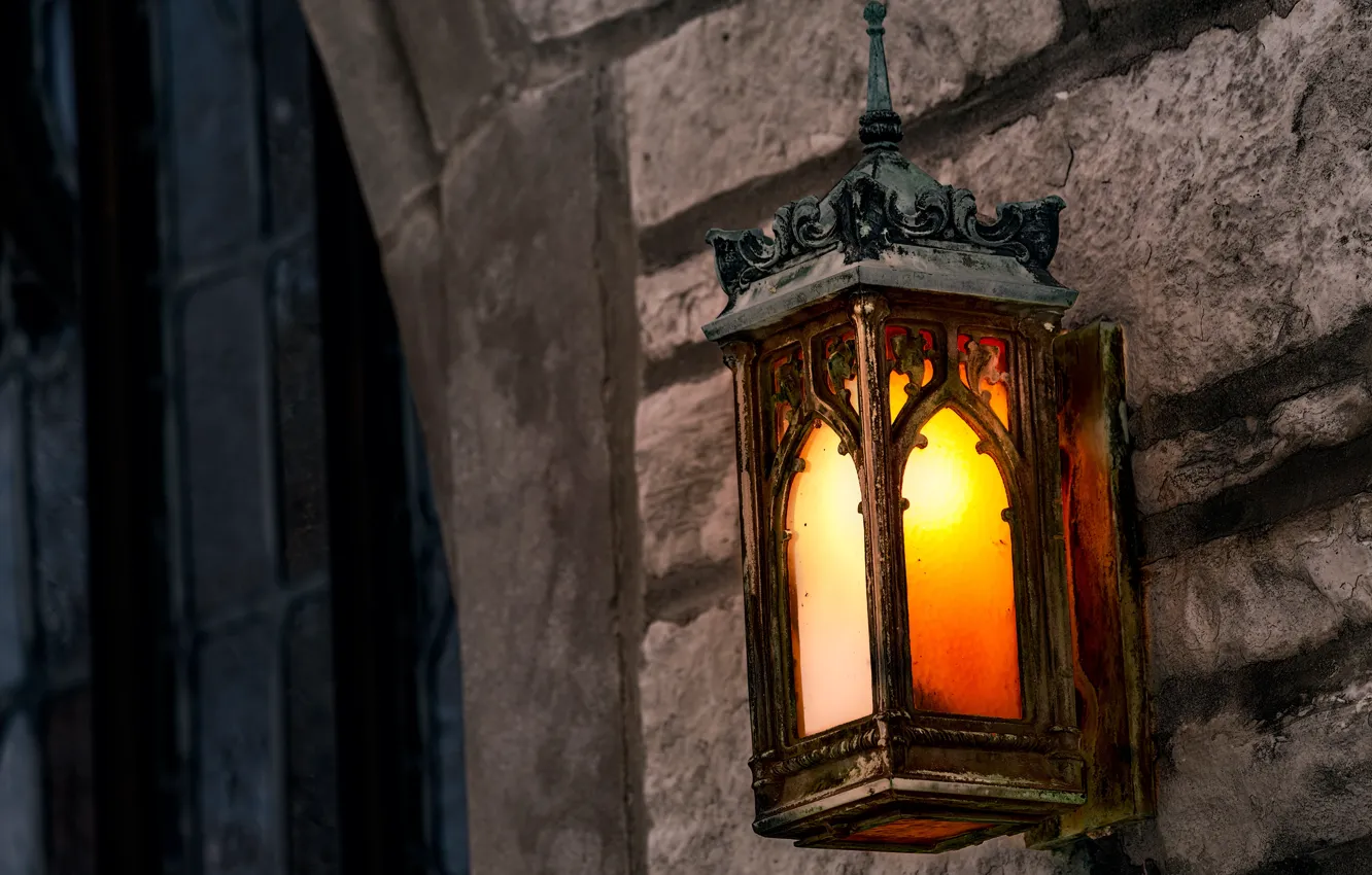 Photo wallpaper street, lighting, lights