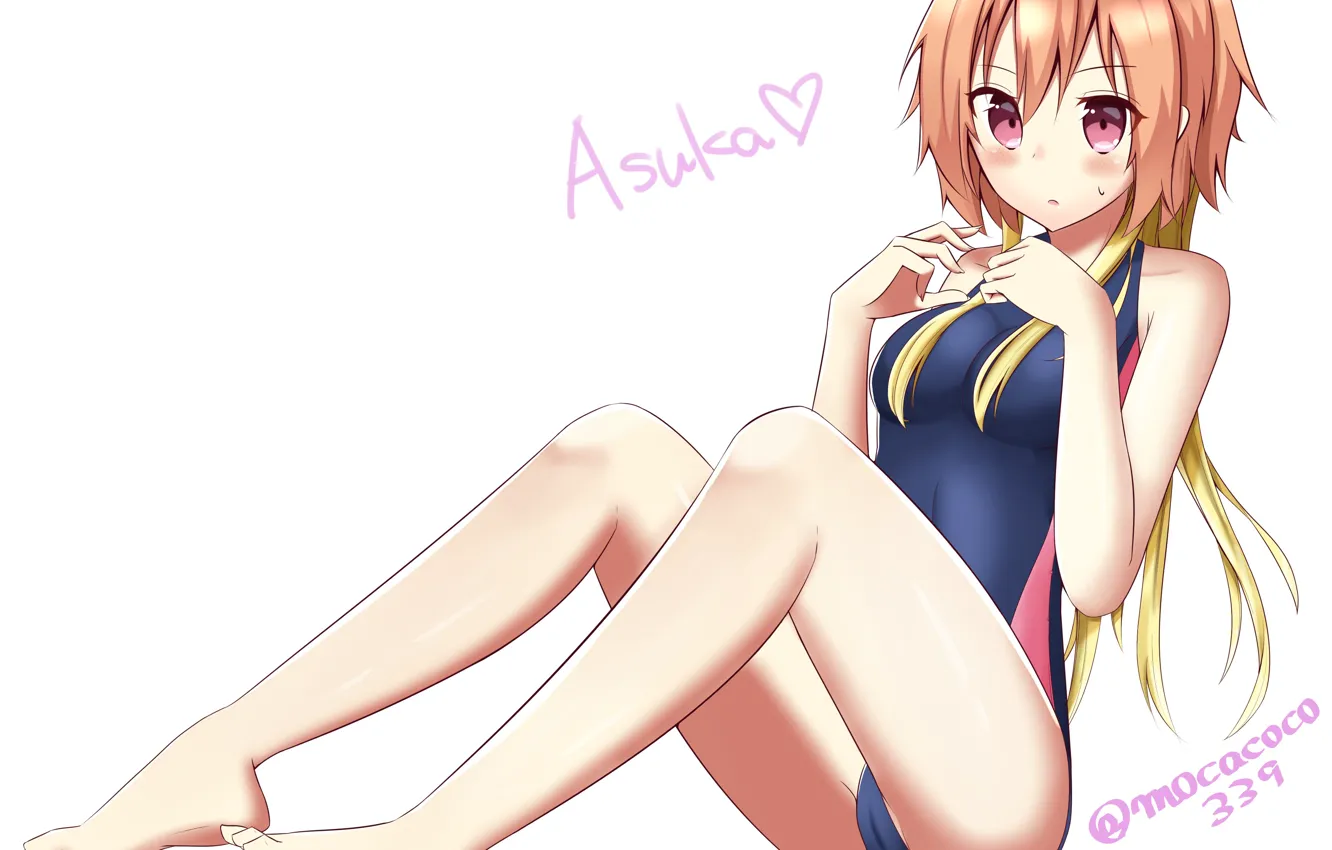 Photo wallpaper Girl, Background, Swimsuit, Idolm@ster