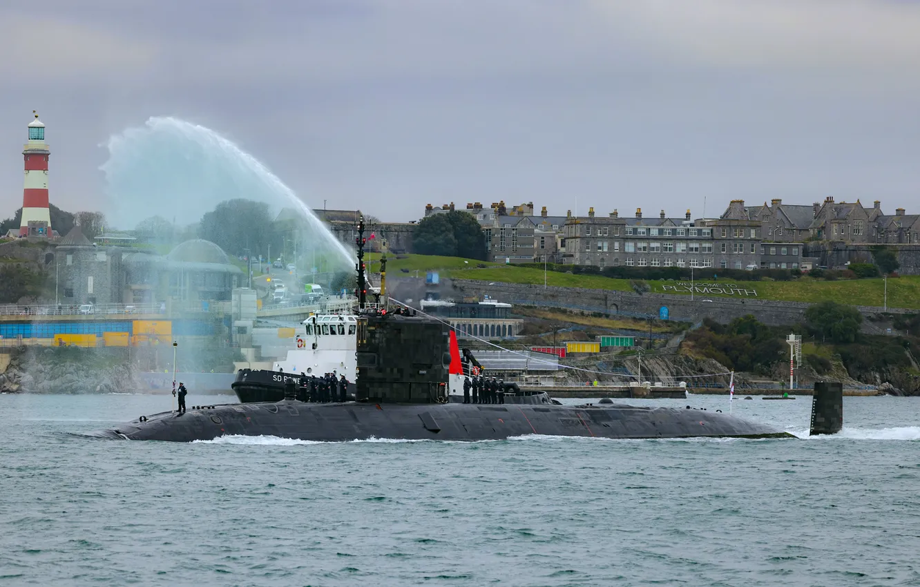 Photo wallpaper HMS Triumph, UK, nuclear submarine, The Royal Navy