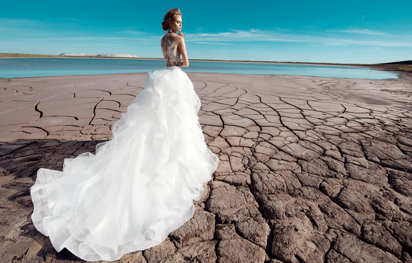 Photo wallpaper style, model, dress, the bride, fashion