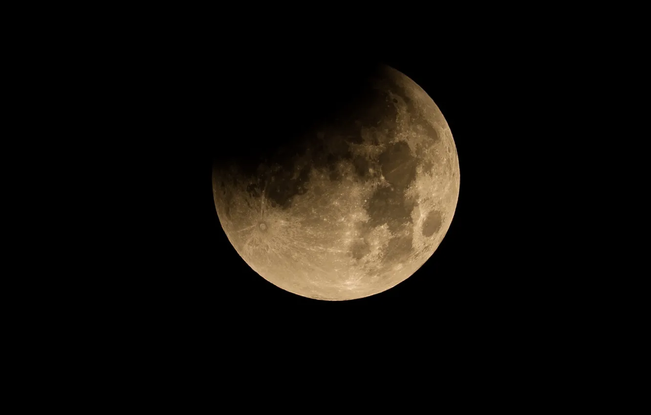 Photo wallpaper the moon, planet, satellite