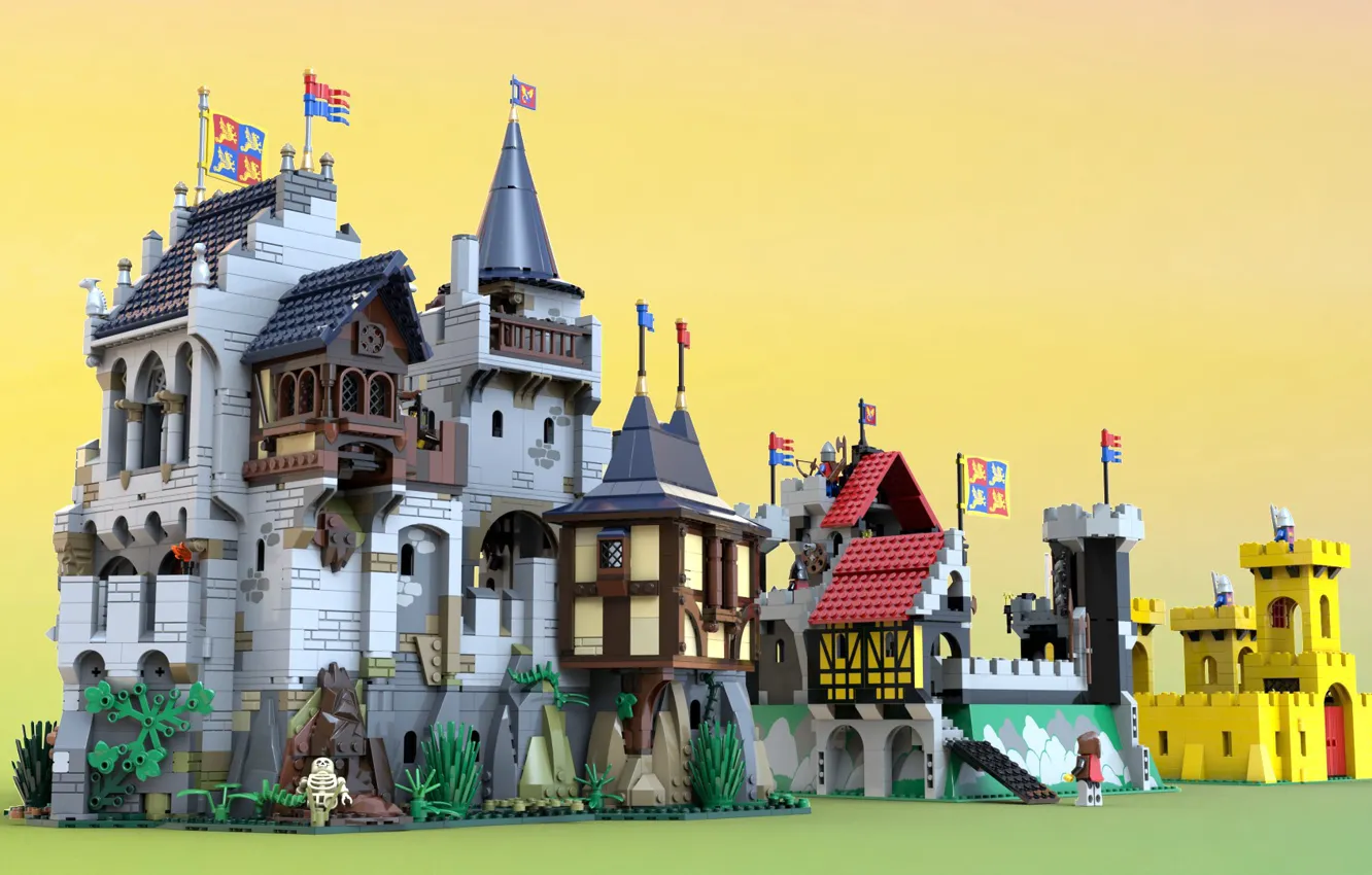 Photo wallpaper Lego, Castles of Old, Castle of Lord Afol
