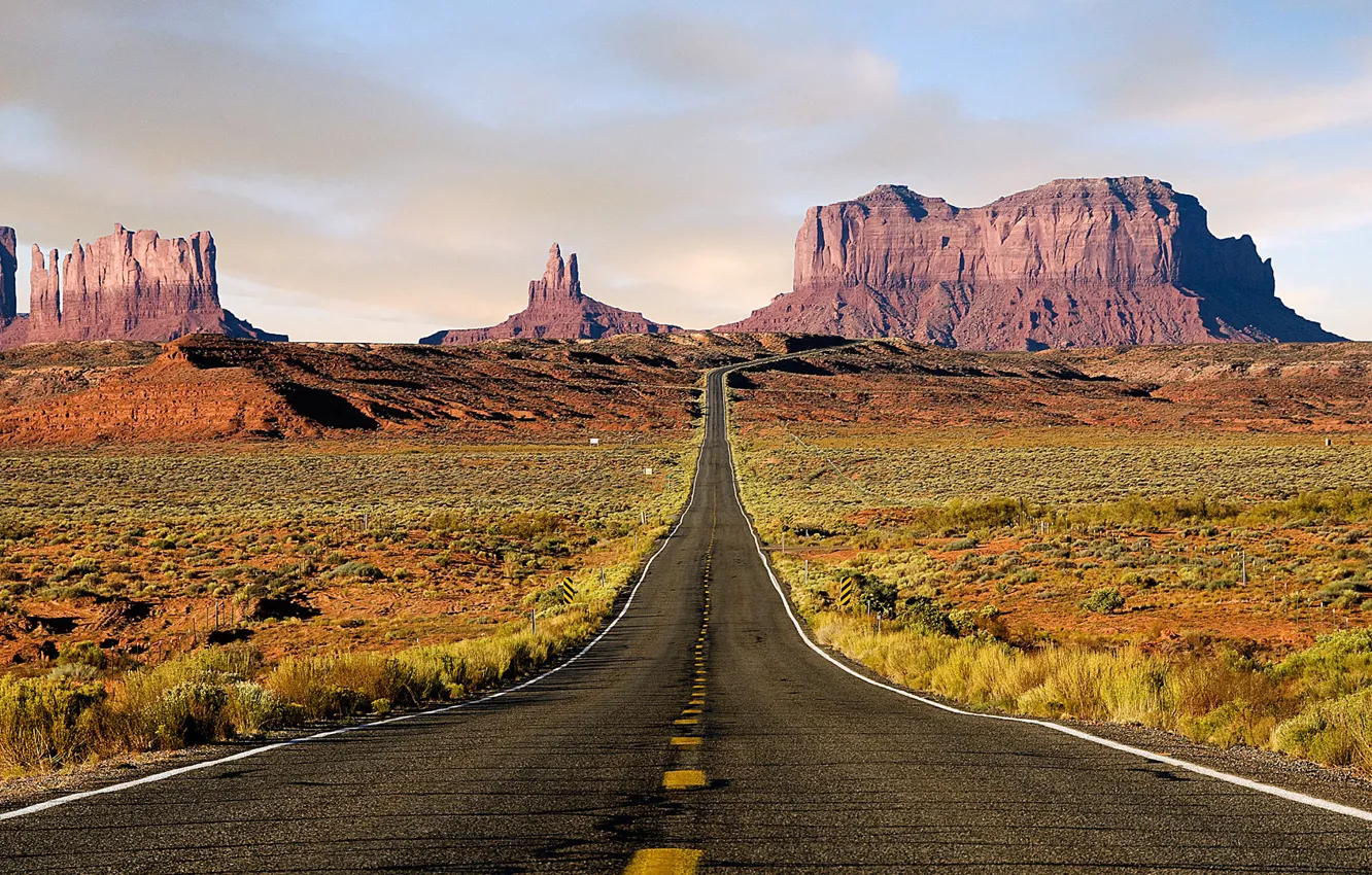 Photo wallpaper road, track, Desert