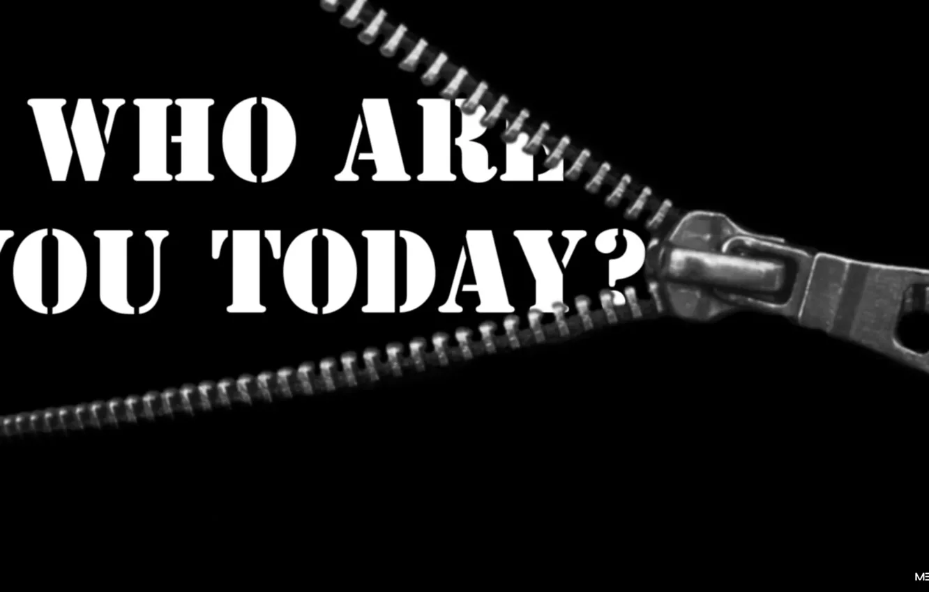 Photo wallpaper background, the inscription, black, lightning, who, you, Who, today