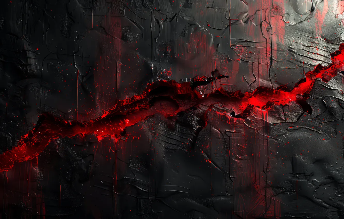 Photo wallpaper abstract, red, texture, rift, Minimalism, closeup, clay, AI Art