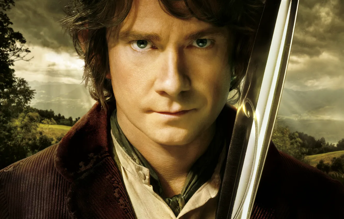 Photo wallpaper sword, The Lord of the rings, The Lord of the Rings, Martin Freeman, The hobbit …