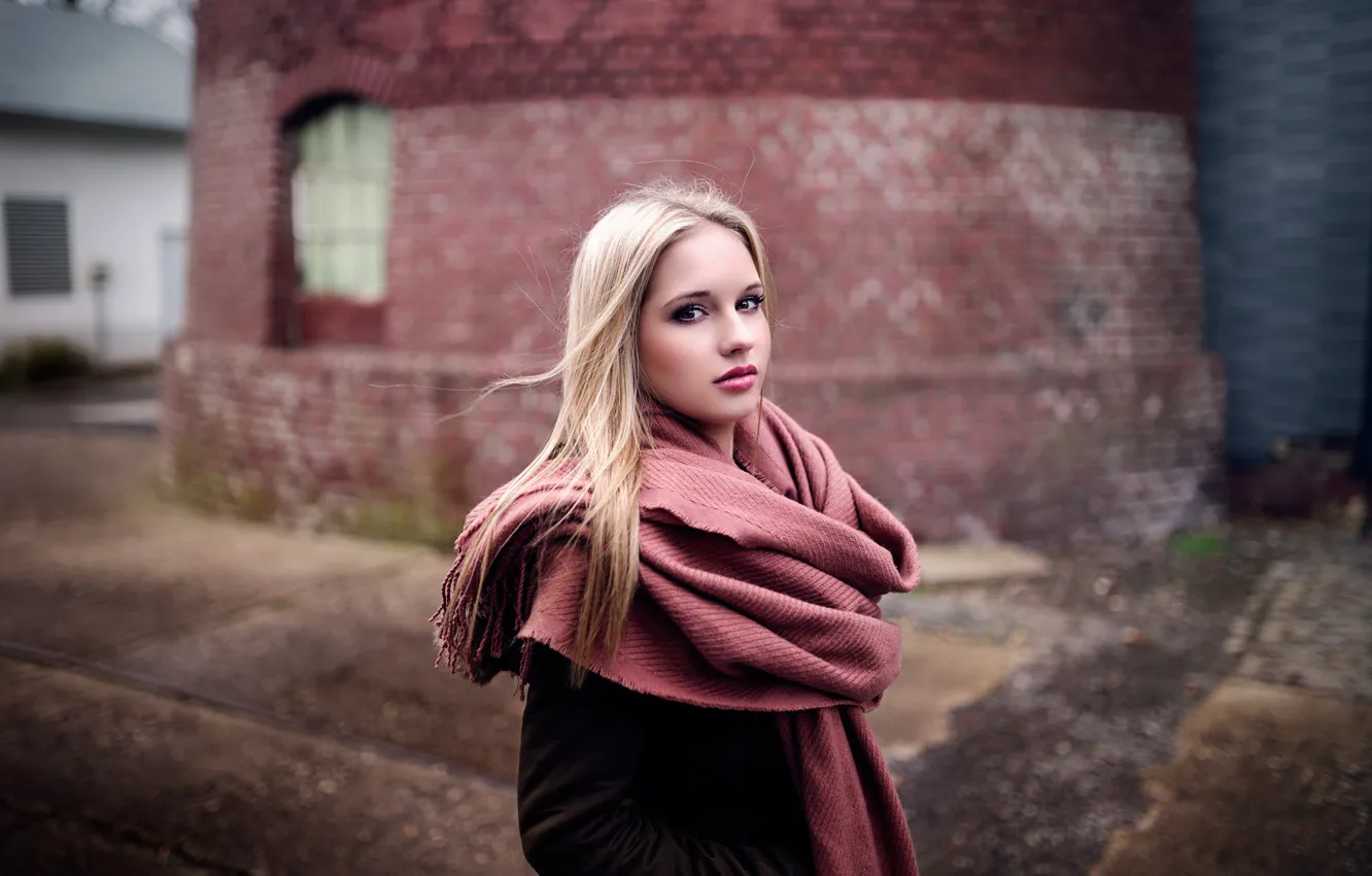 Photo wallpaper look, pose, model, portrait, makeup, hairstyle, blonde, beauty