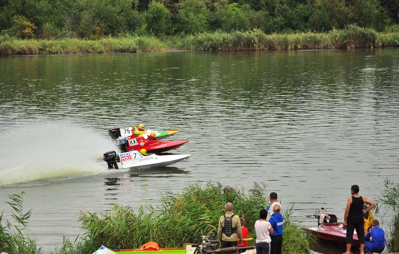 Photo wallpaper race, boat, speed