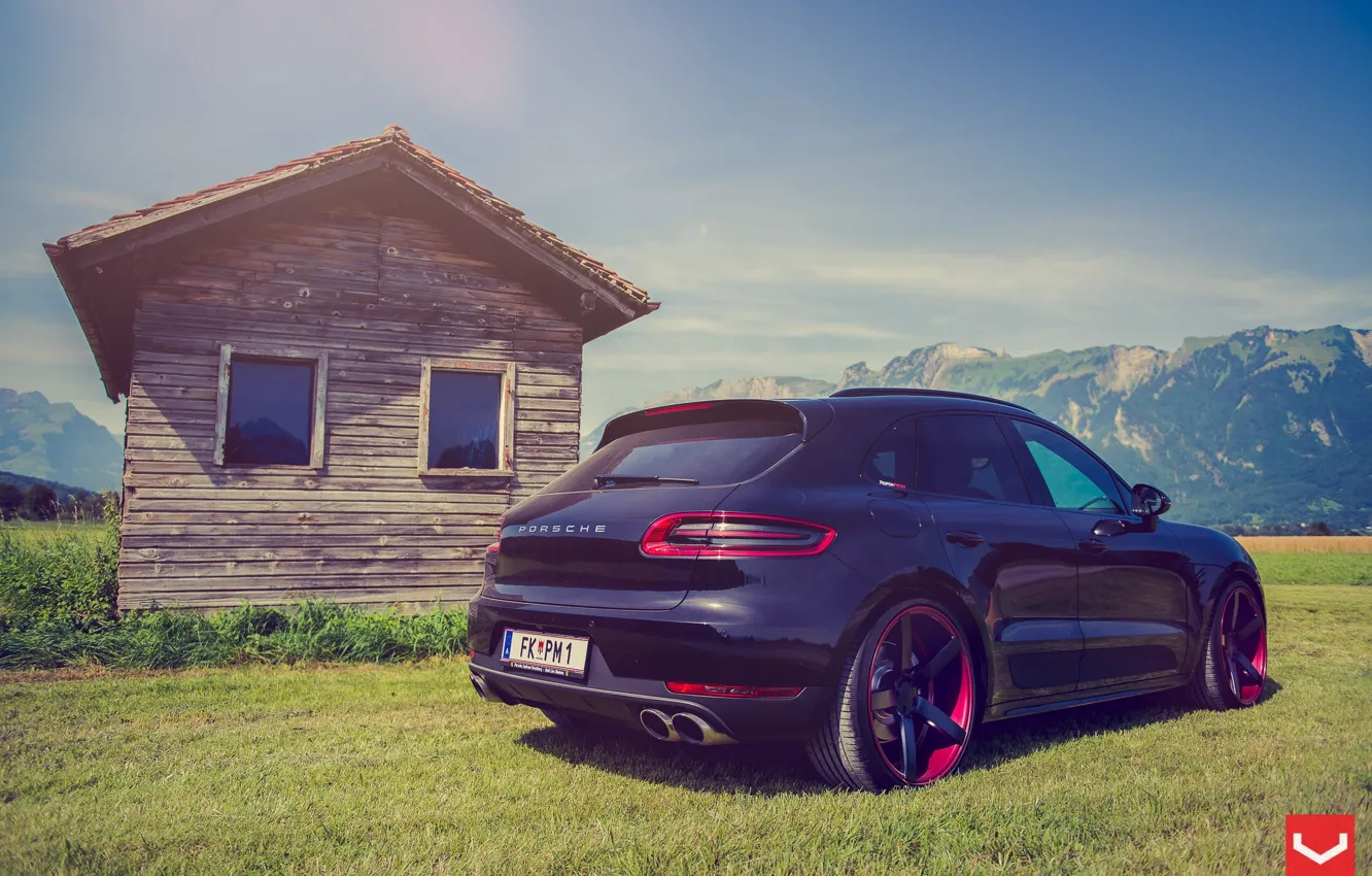 Photo wallpaper nature, auto, Porsche Macan on CV3