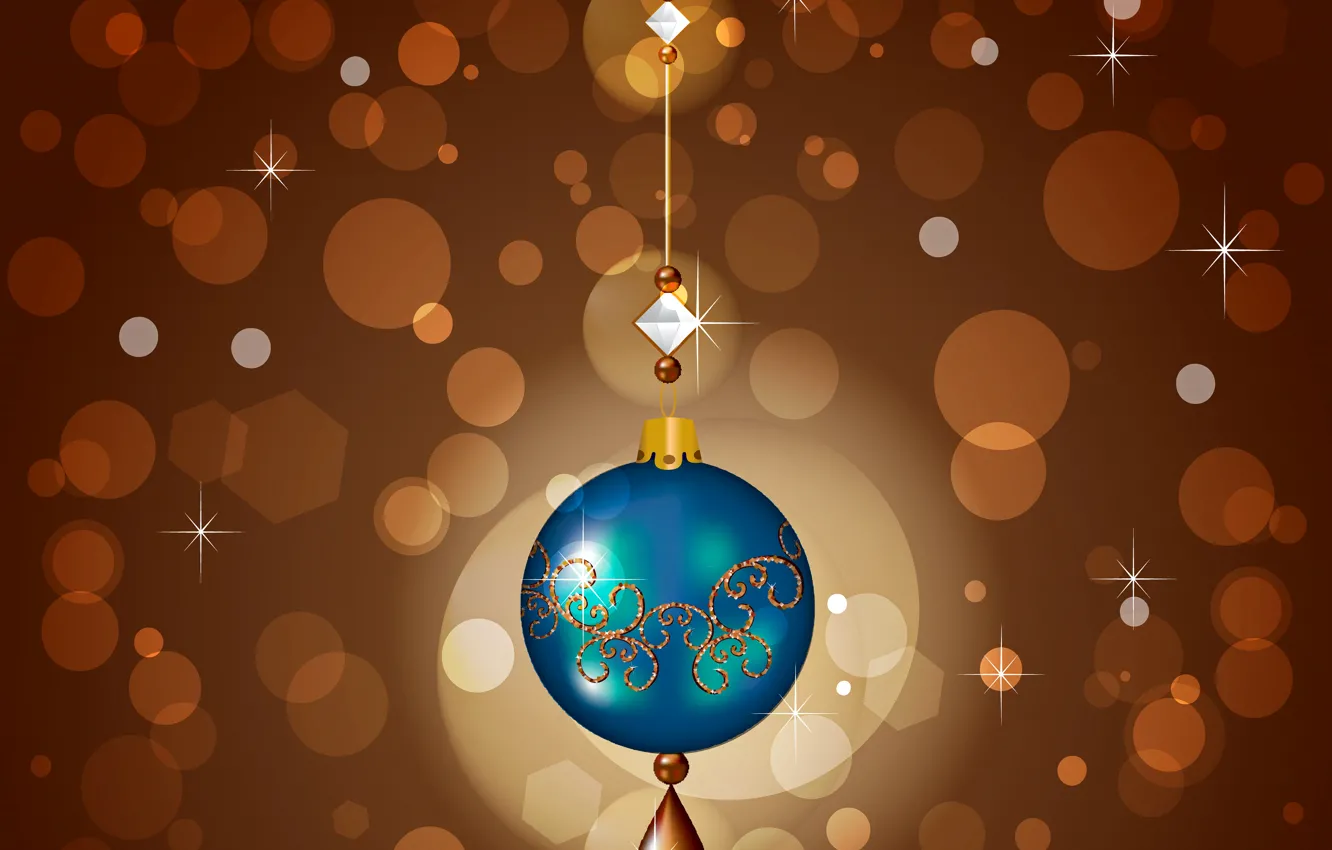 Photo wallpaper collage, toy, new year, vector, ball, decoration, holidays