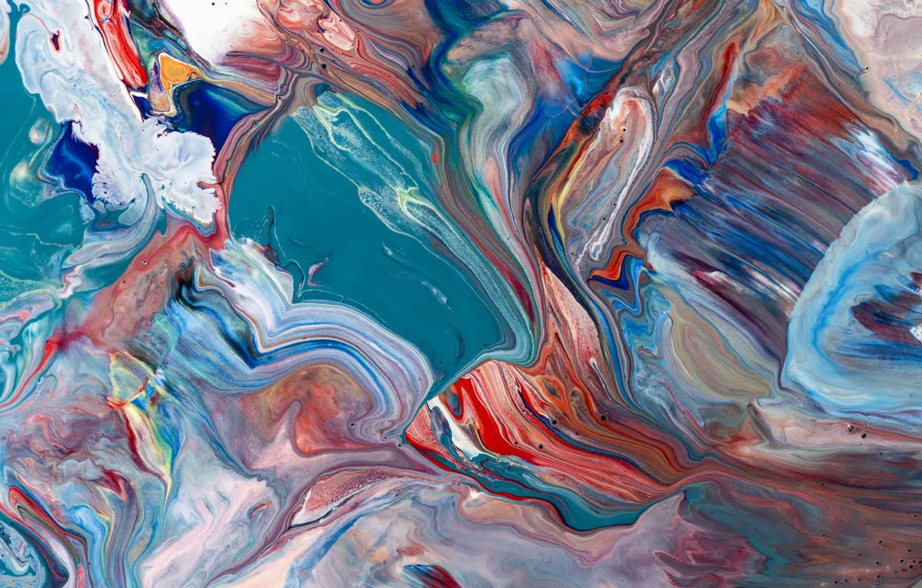 Photo wallpaper paint, texture, spot, palette, colorful, strokes, mix