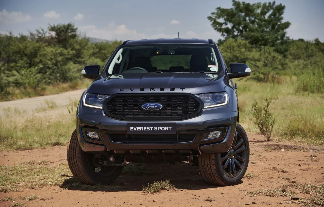 Photo wallpaper Ford, front view, Sport, Everest, 4WD, 2021