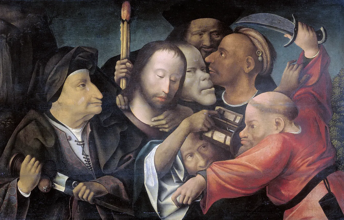 Photo wallpaper Hieronymus BOSCH, 1530-1550, The taking of Christ into custody