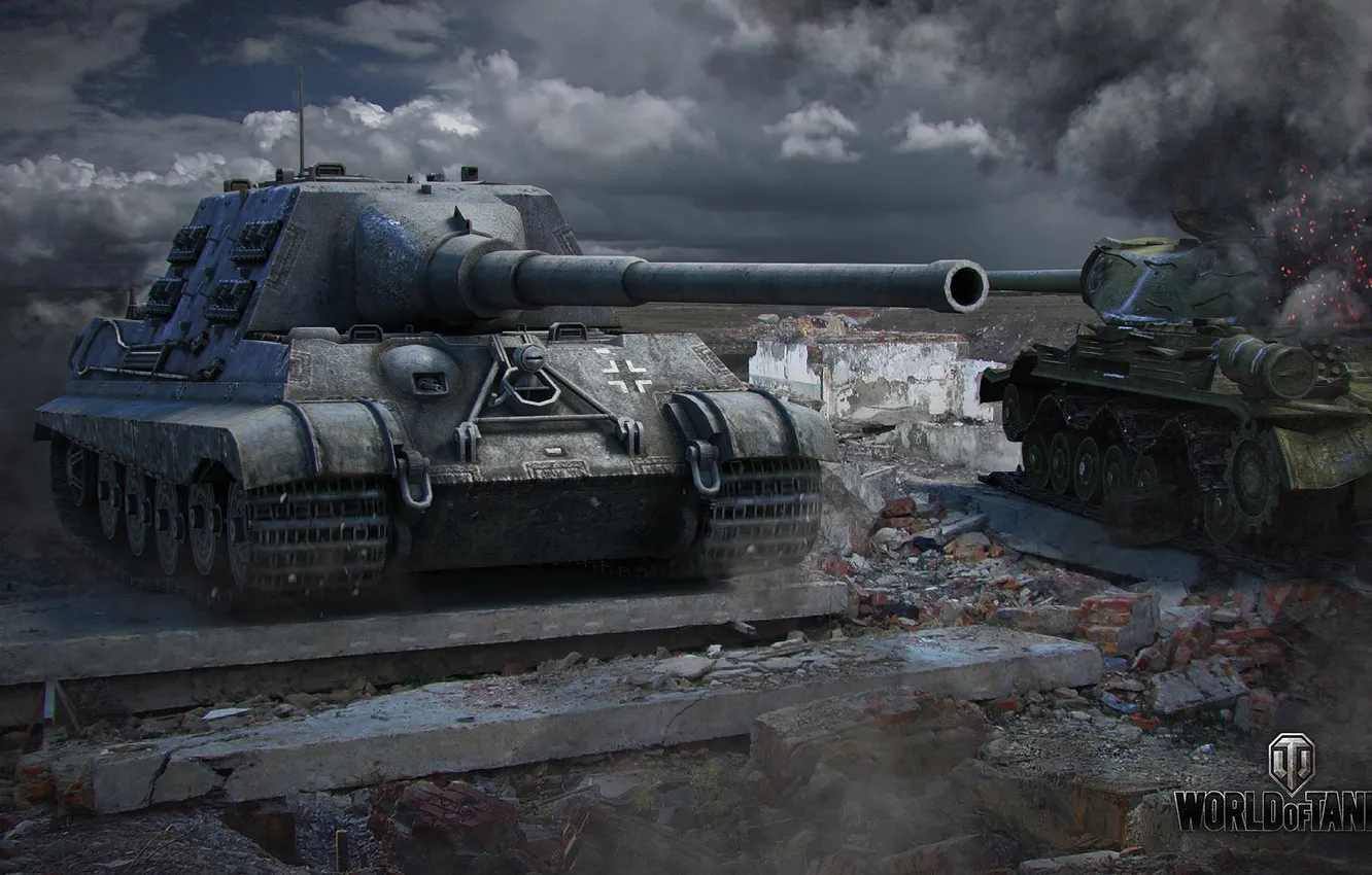 Photo wallpaper tank, WoT, tank, World of Tanks, Hunting tiger, tanks, World Of Tanks, Wargaming.Net