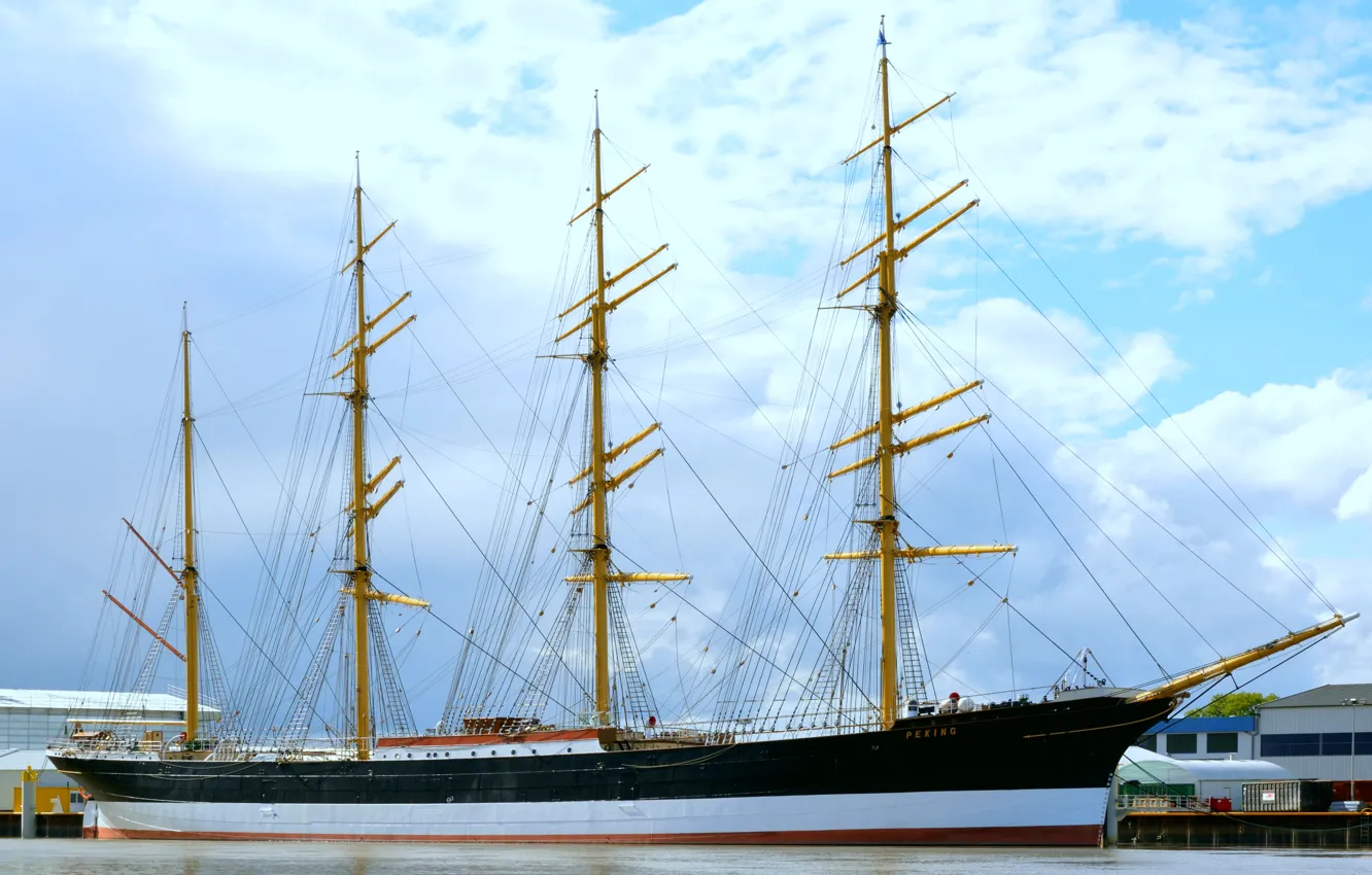 Photo wallpaper ship, sailing, Peking