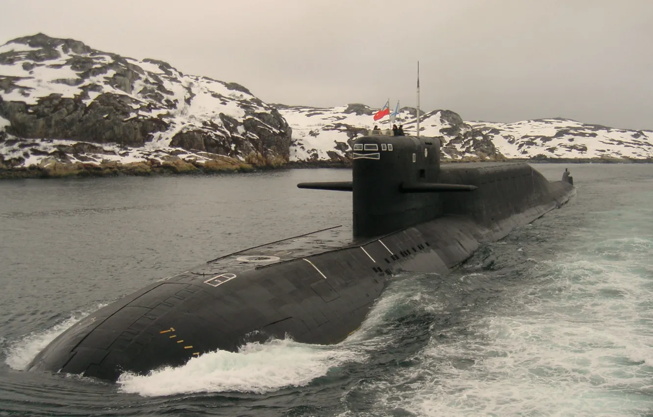 Photo wallpaper cruiser, underwater, atomic, Verkhoturye, 667BDRM
