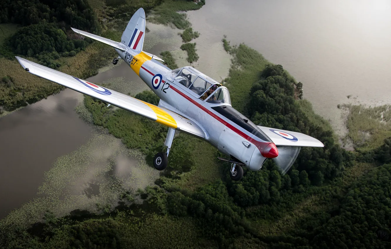 Photo wallpaper easy, canadian, De Havilland, double plane, DHC-1