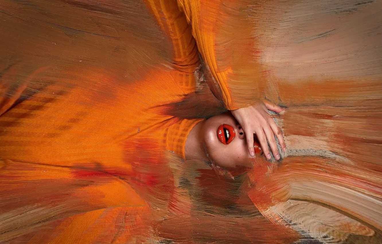 Photo wallpaper headache, orange expression, photographer rosanna jones, where to get money