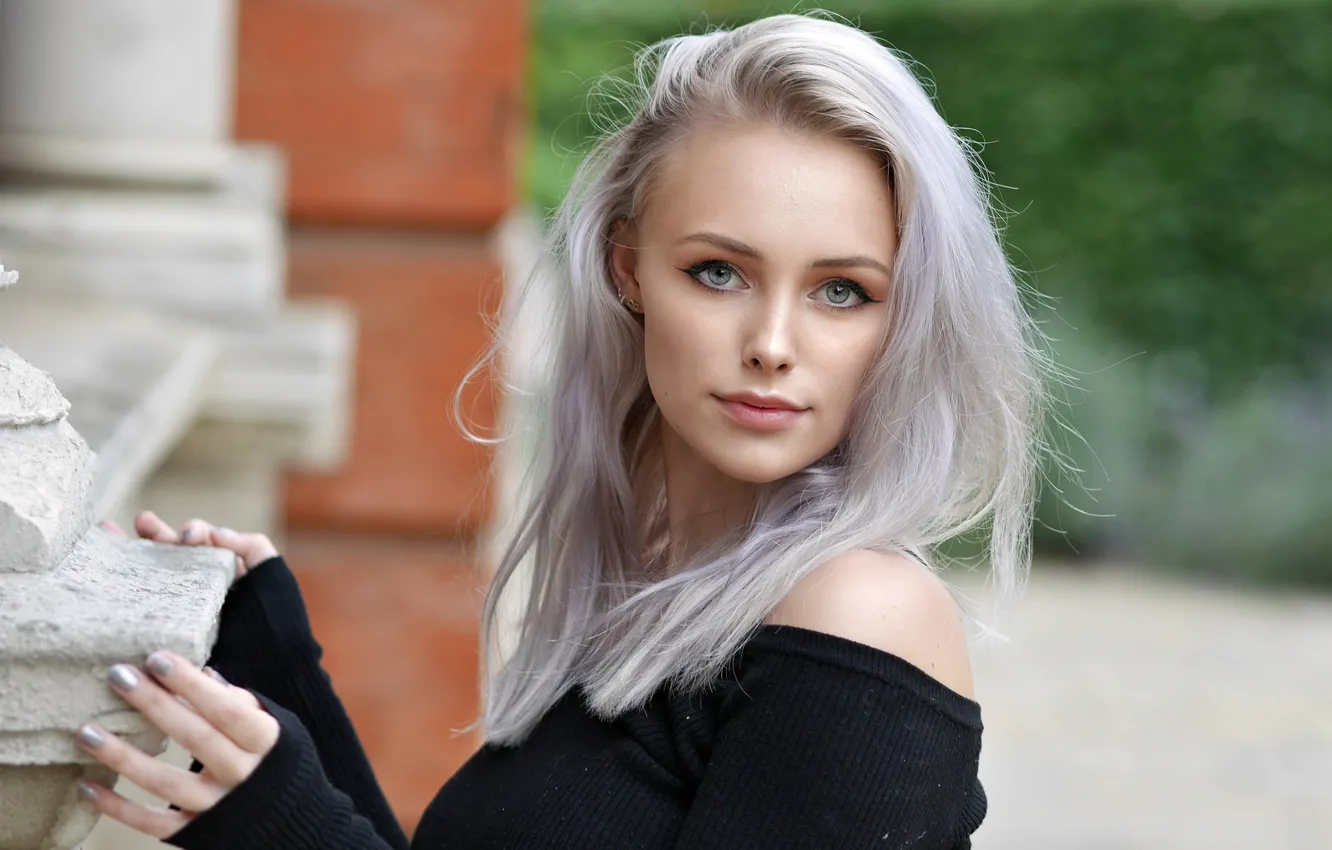 Photo wallpaper look, face, hair, color, cutie