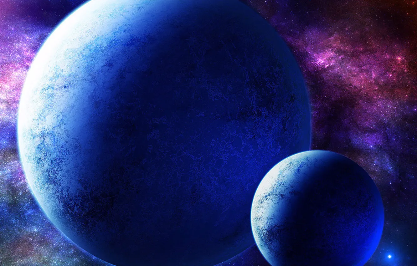 Photo wallpaper space, planet, space, art