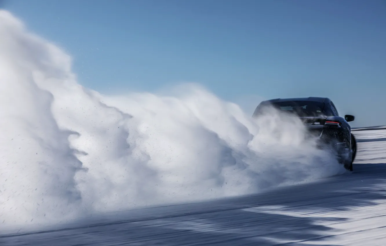 Photo wallpaper ice, snow, Porsche, prototype, 2019, Taycan