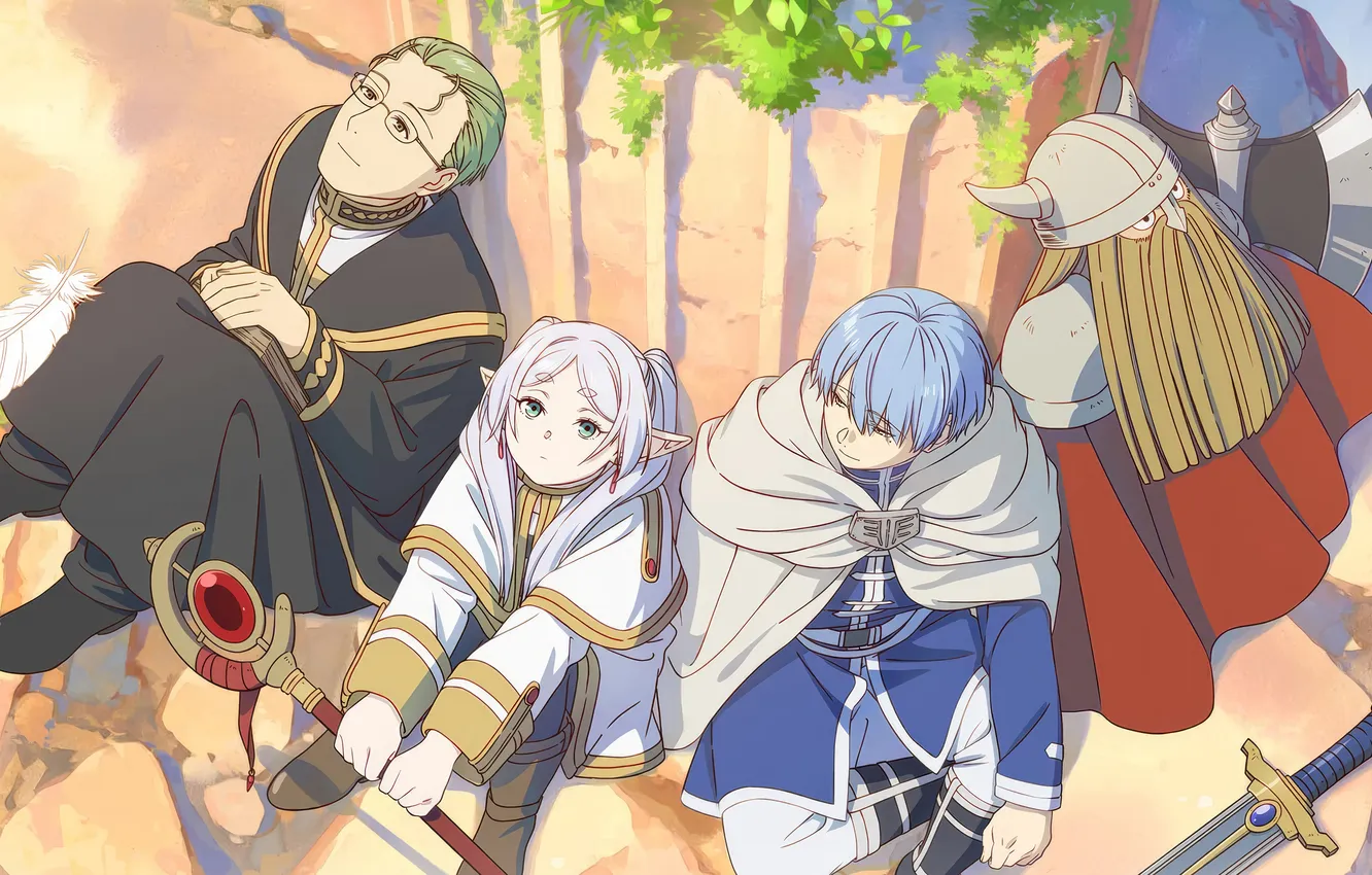 Photo wallpaper Sky, Freeze, Sousou No Frieren, Cheerful, Iron, The last-minute Freeran