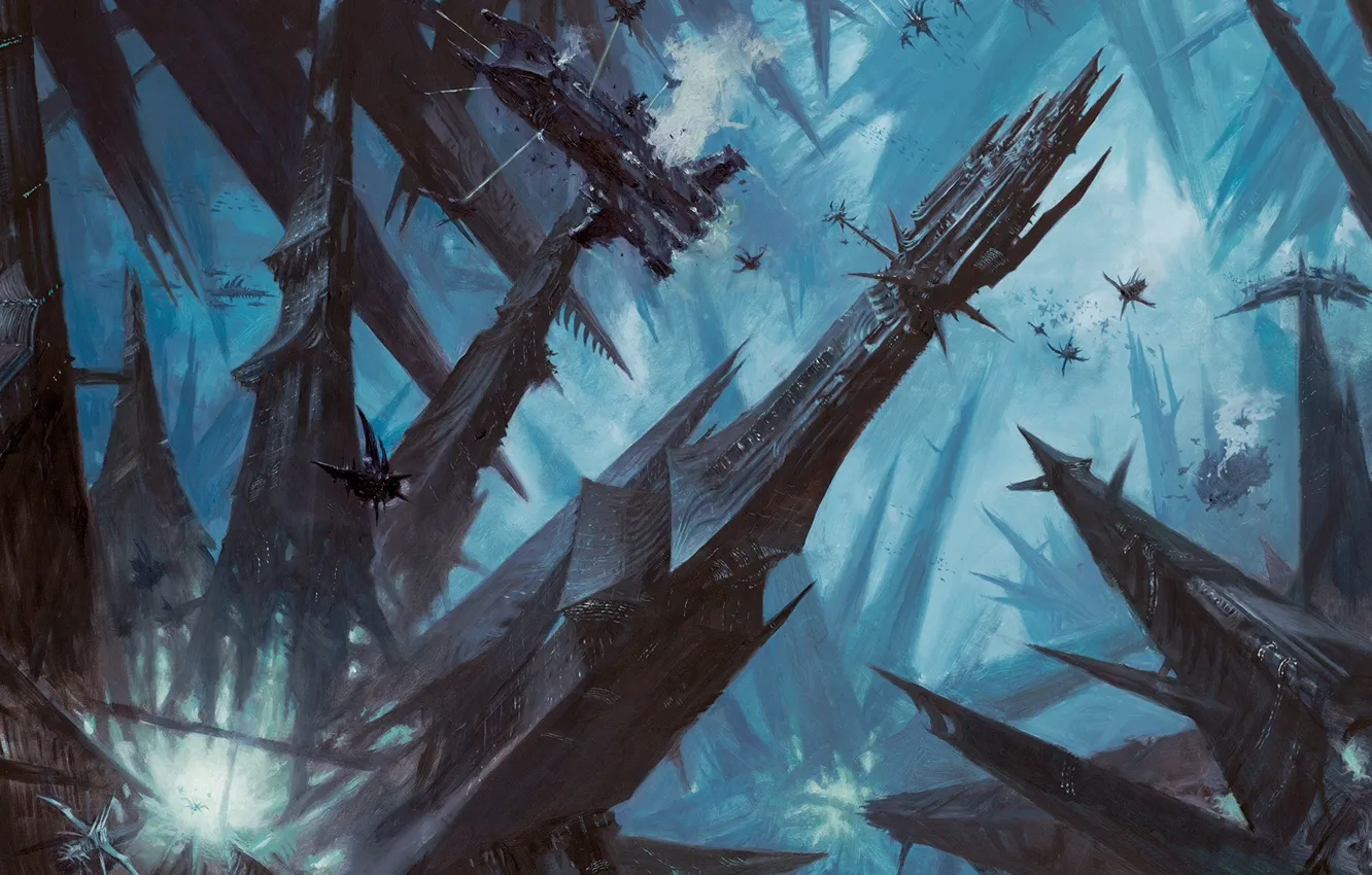 Photo wallpaper city, dark, Warhammer 40 000, Dark Eldar, Commorragh