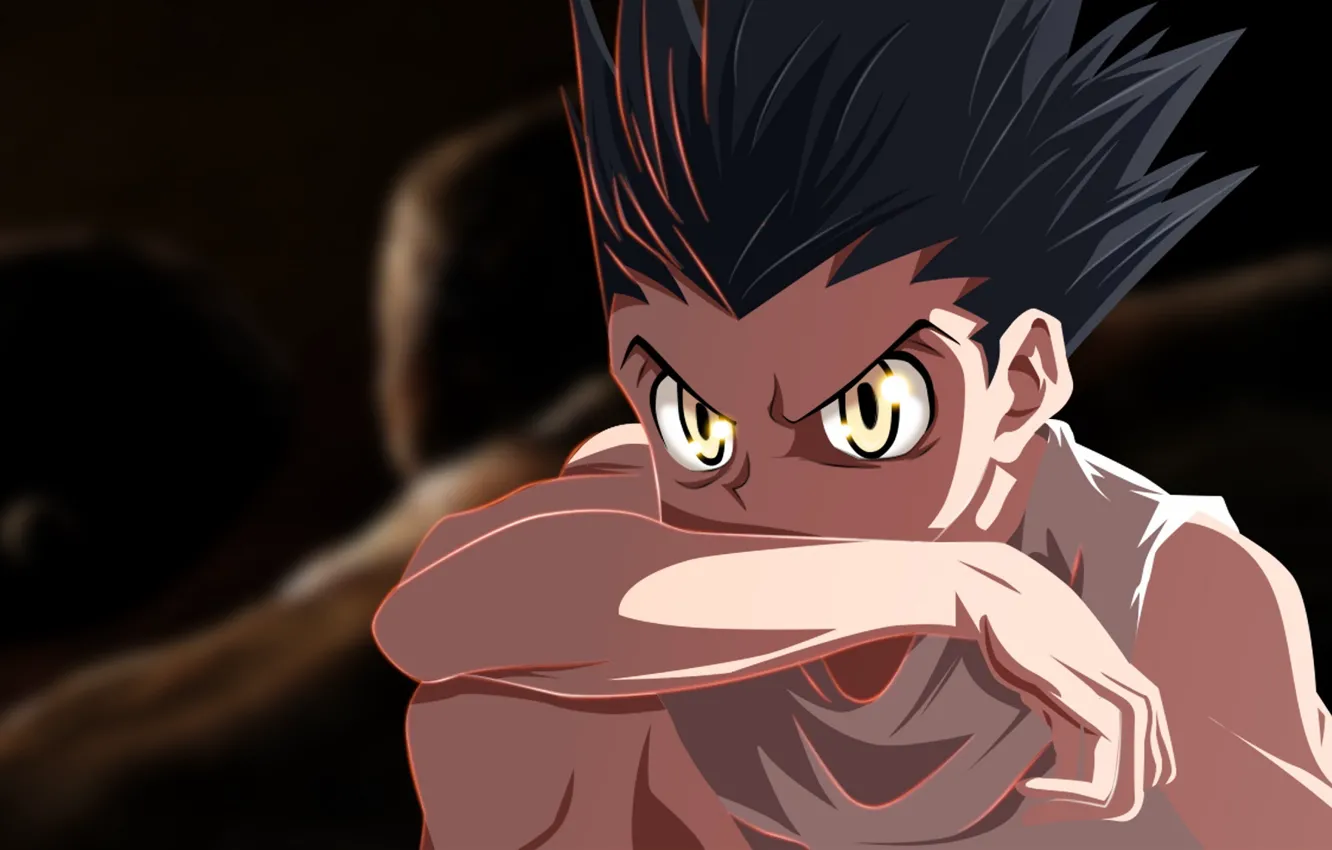 Photo wallpaper anger, boy, art, hunter x hunter, gon, Gon