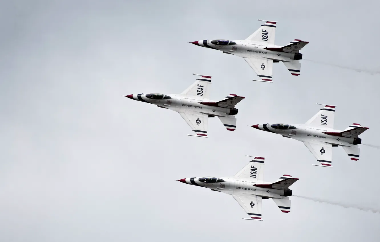 Photo wallpaper aviation, the plane, Thunderbirds