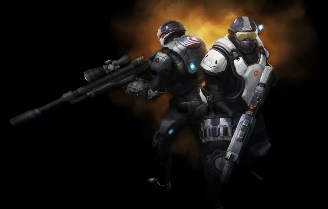 Photo wallpaper weapons, the game, armor, XCOM, partners, soldiers., Enemy unknown