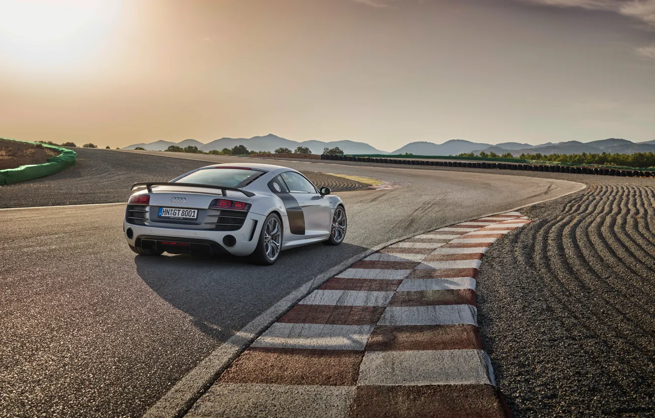 Photo wallpaper Audi, rear view, R8, Audi R8 GT Coupe