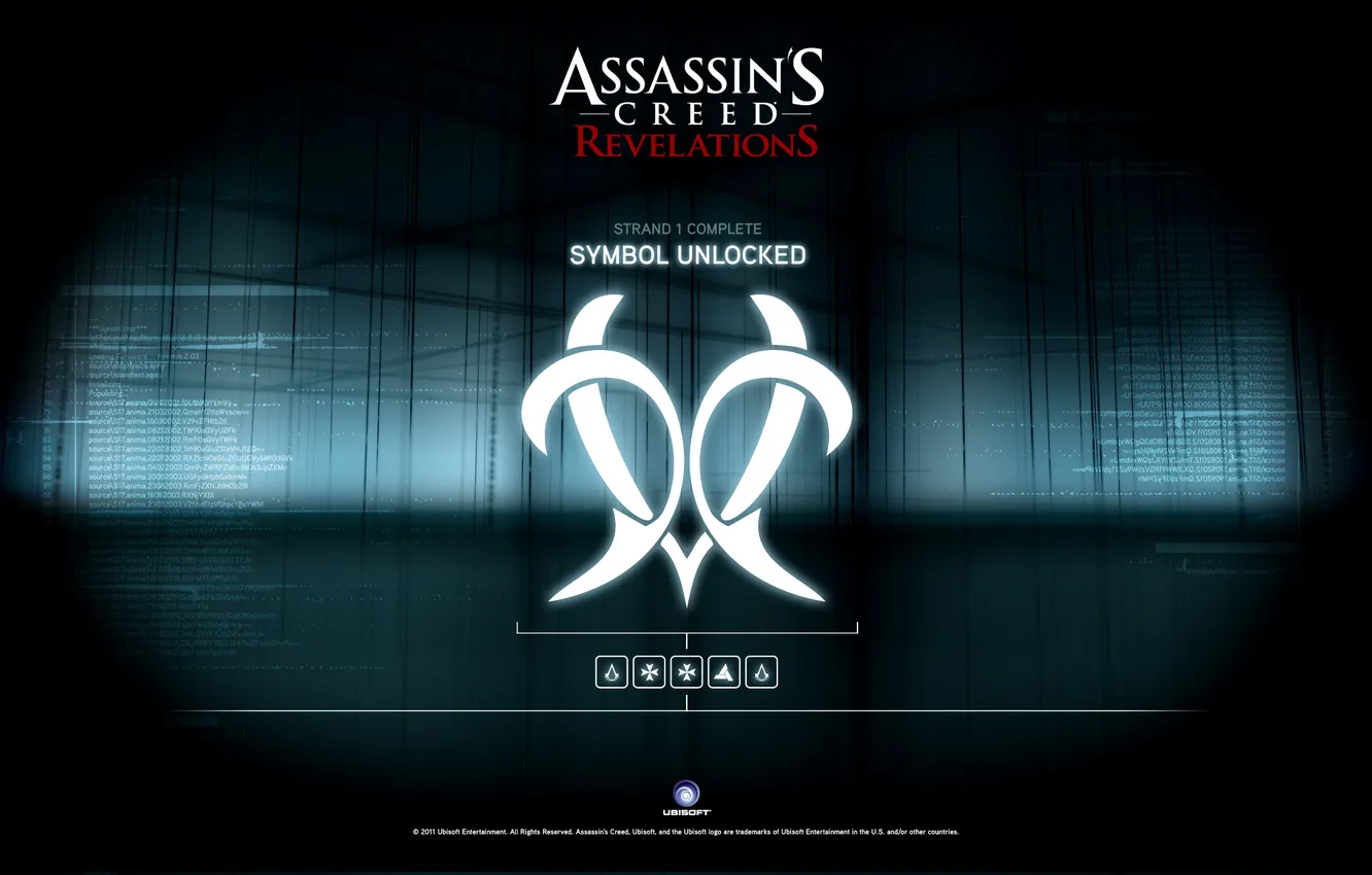 Photo wallpaper The, creed, Assassins, revelations, animus, unlock
