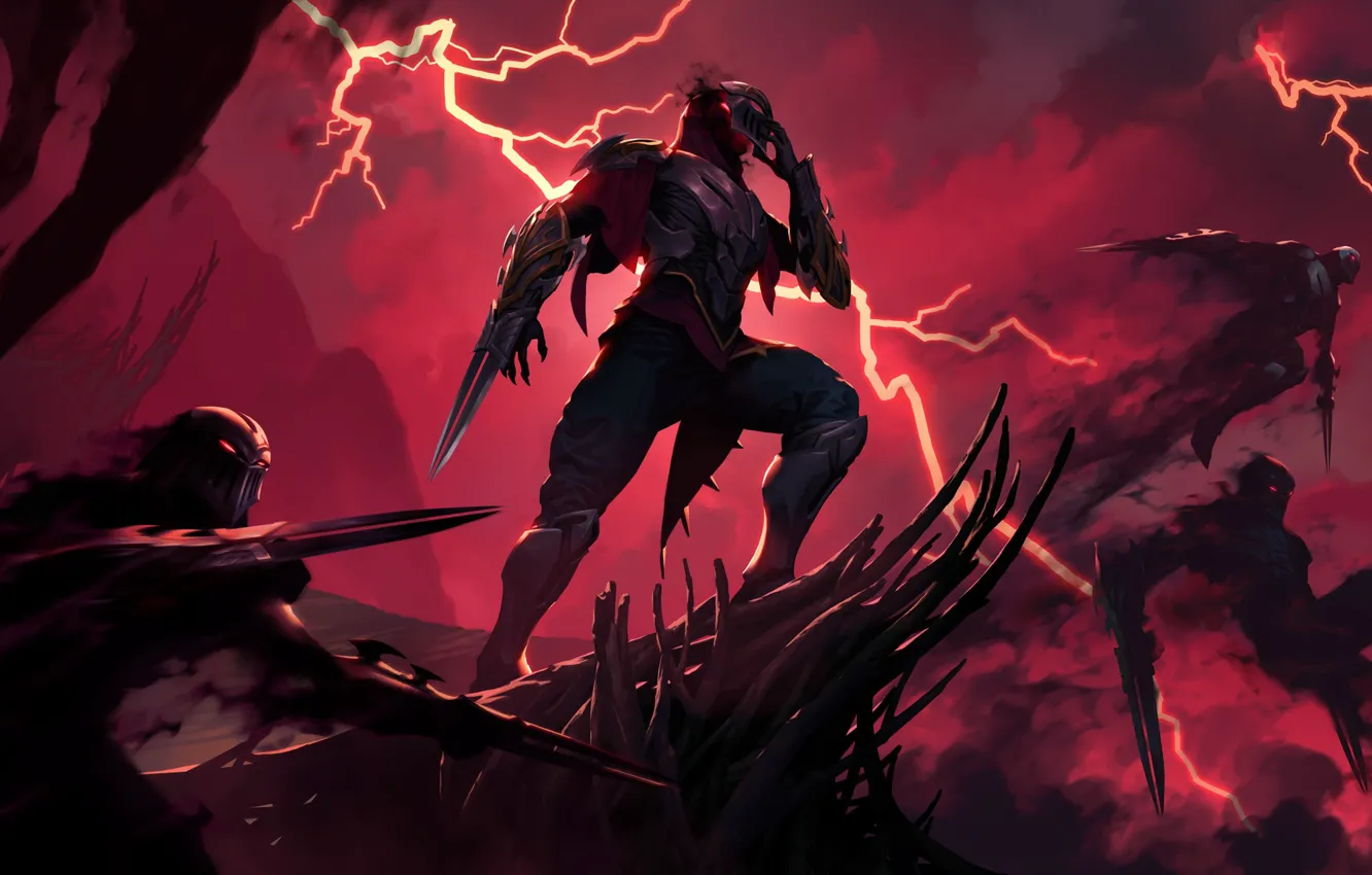 Photo wallpaper ninja, Zed, Legends of Runeterra