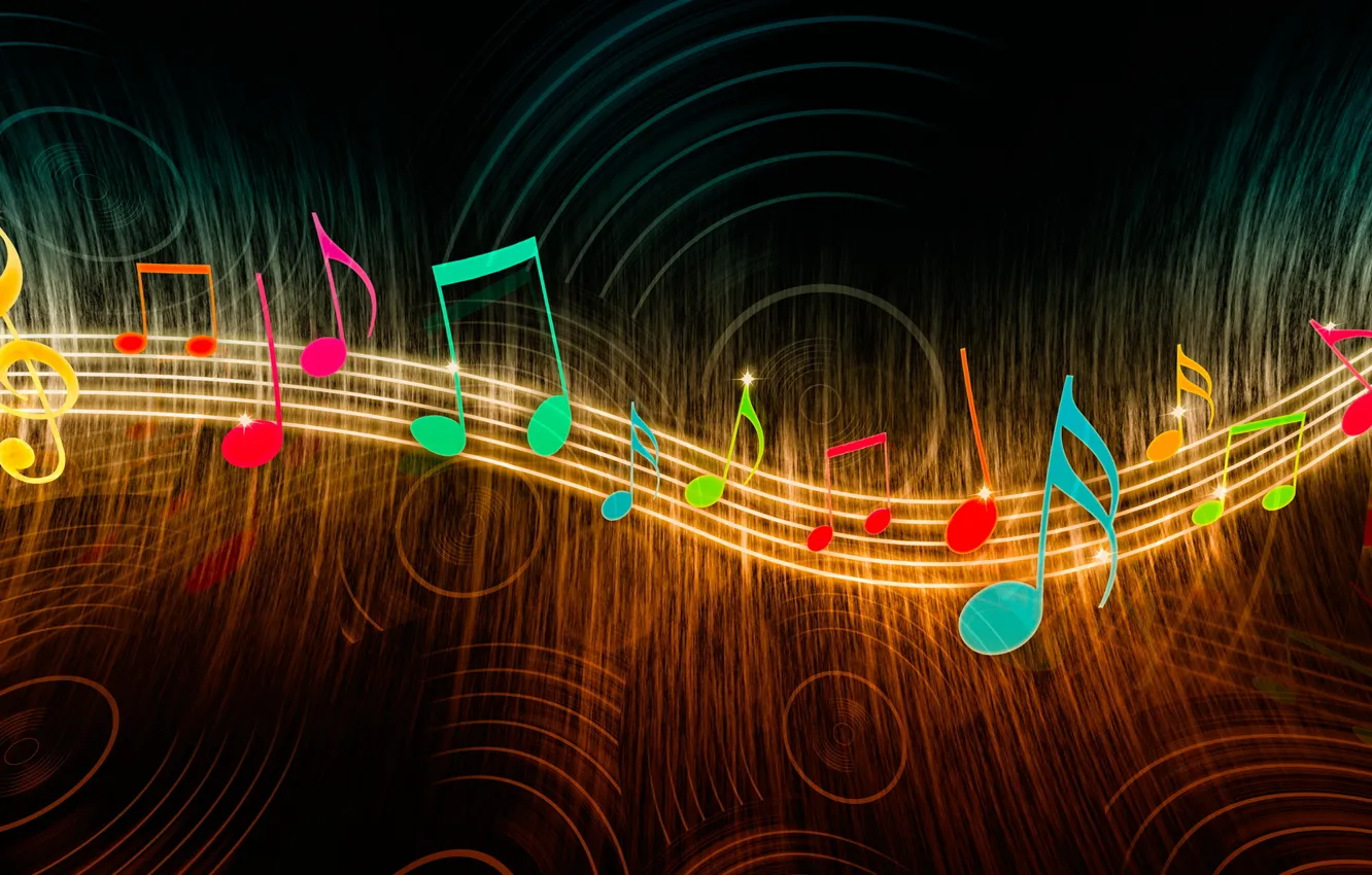 Photo wallpaper notes, music, Wallpaper