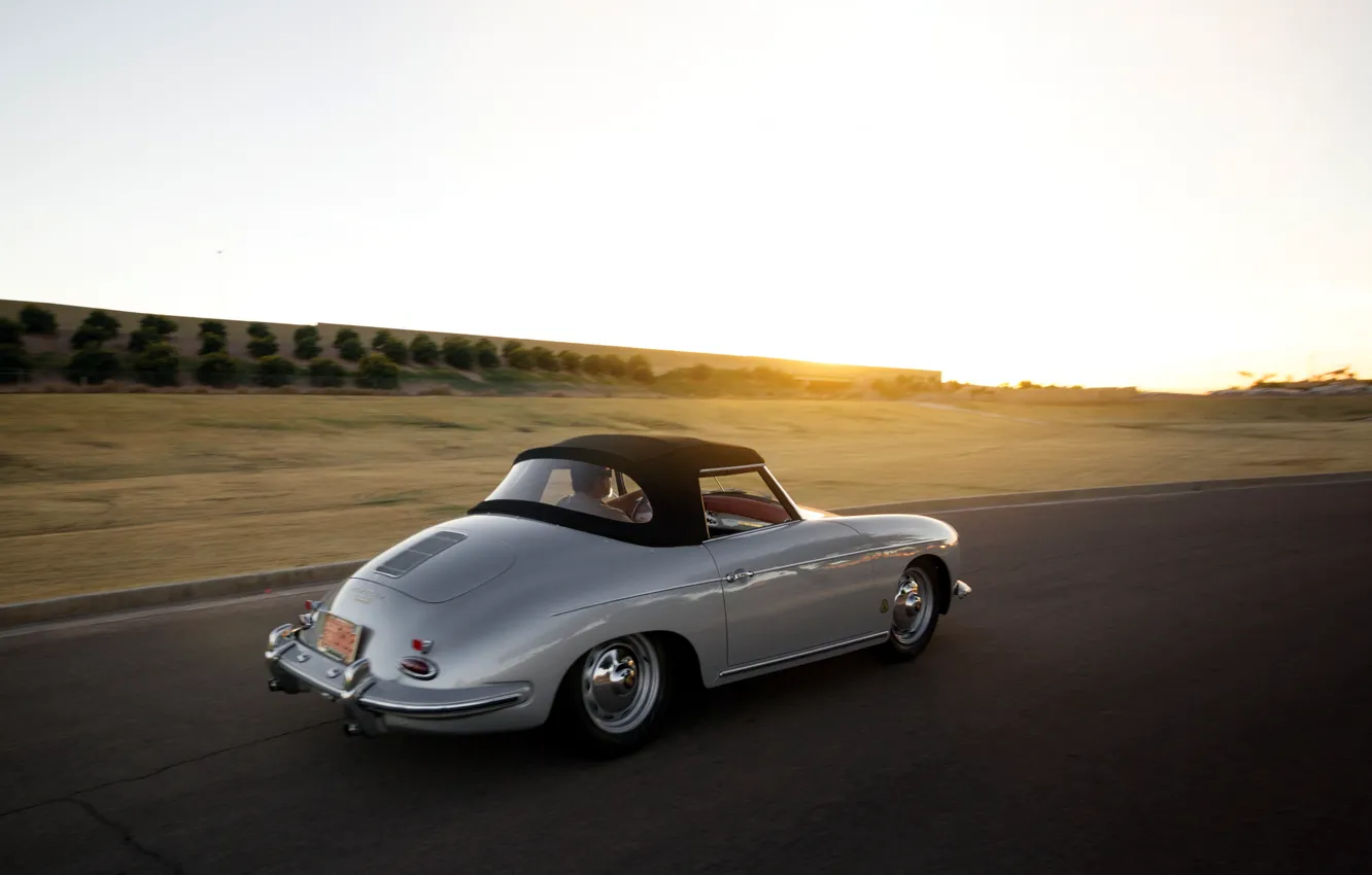 Photo wallpaper Porsche, 1960, 356, Drive, Porsche 356B 1600 Super Roadster