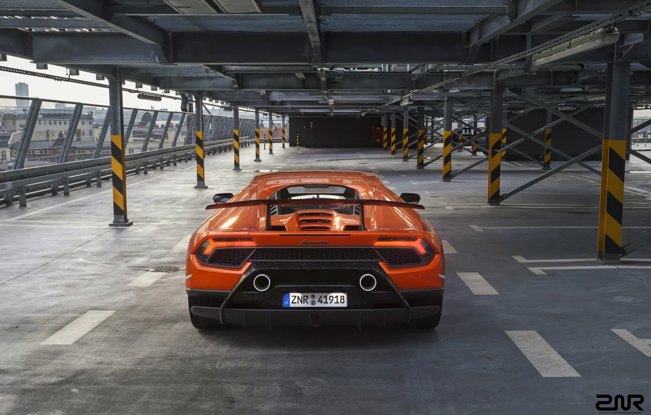 Photo wallpaper Auto, Lamborghini, Machine, Orange, Supercar, Rendering, Sports car, Vehicles