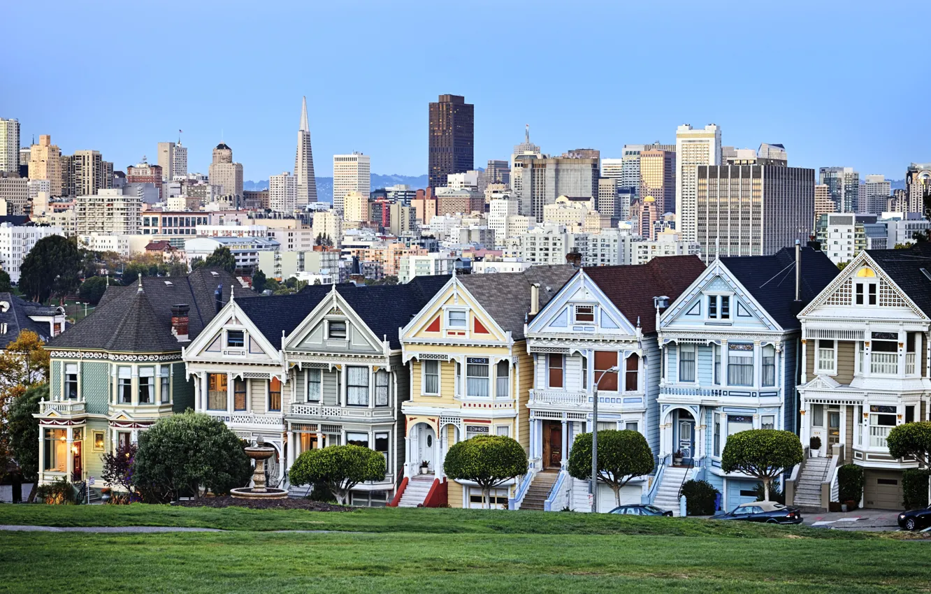 Photo wallpaper the city, San Francisco, San Francisco, Full House