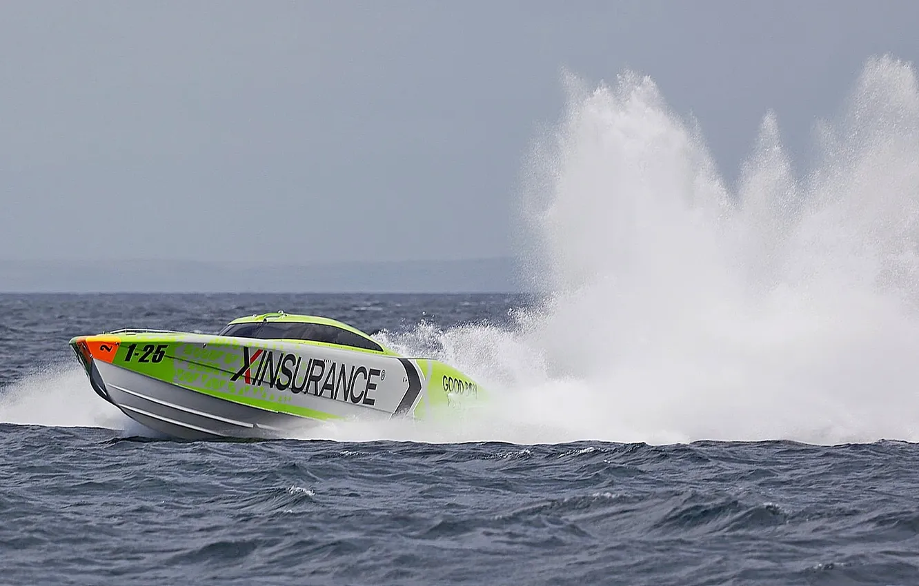 Photo wallpaper race, boat, speed