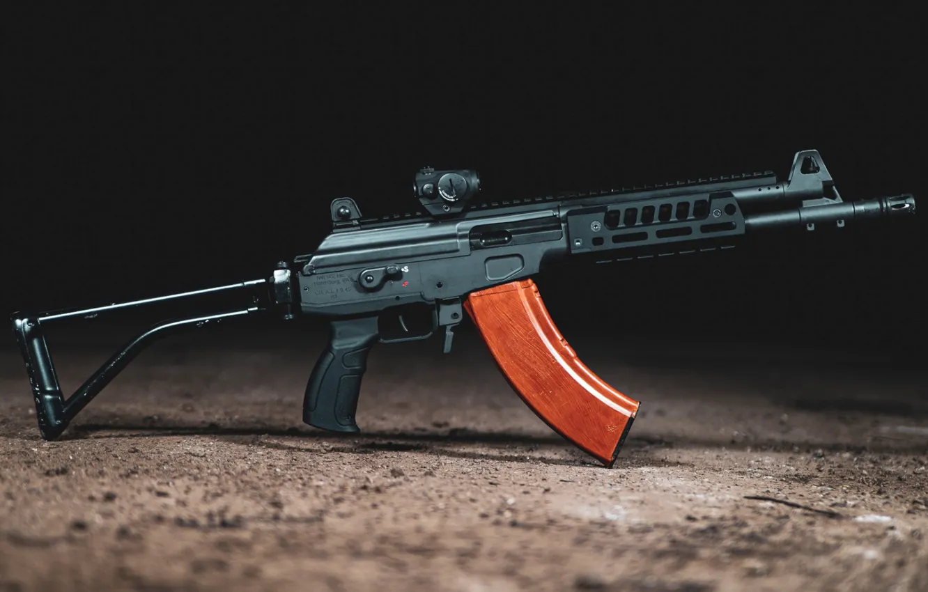 Photo wallpaper weapons, machine, gun, weapon, custom, muffler, custom, assault rifle