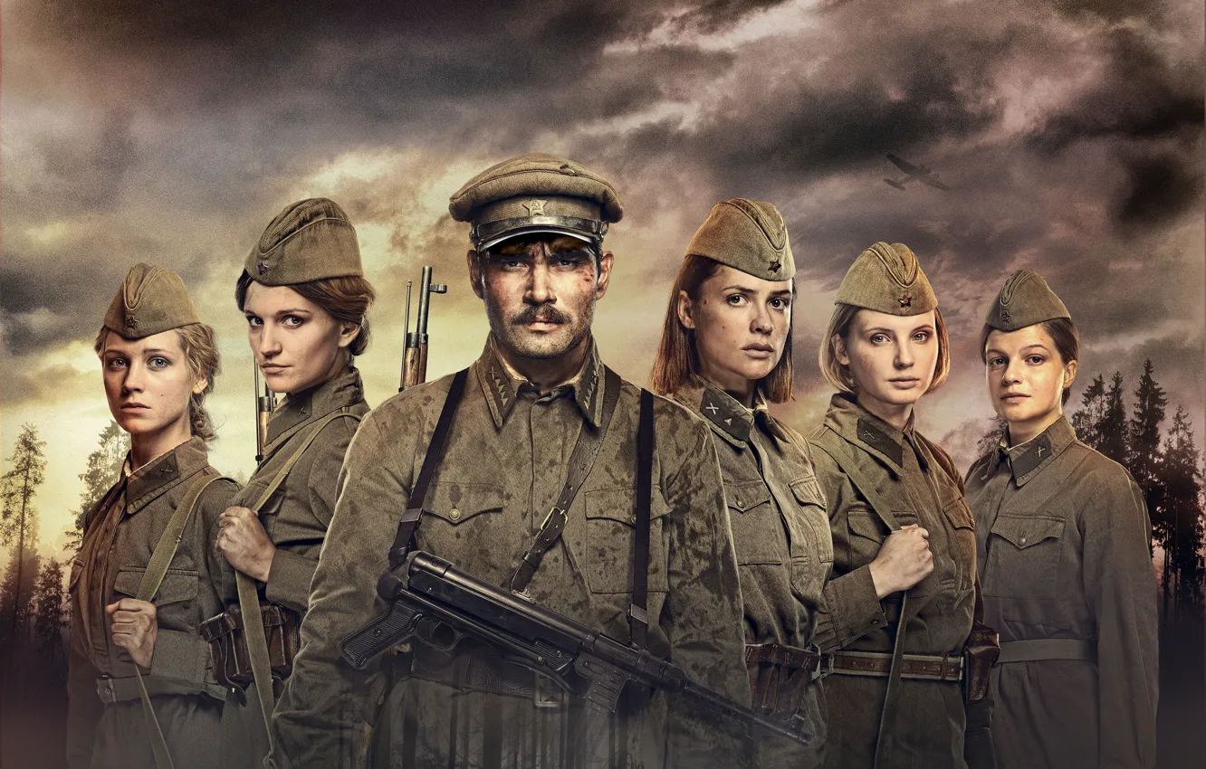 Photo wallpaper girl, machine, fighter, cap, drama, military, squad, Kristina Asmus