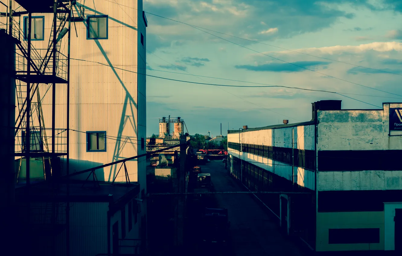 Photo wallpaper the city, plant, building, Russia, architecture, Stan