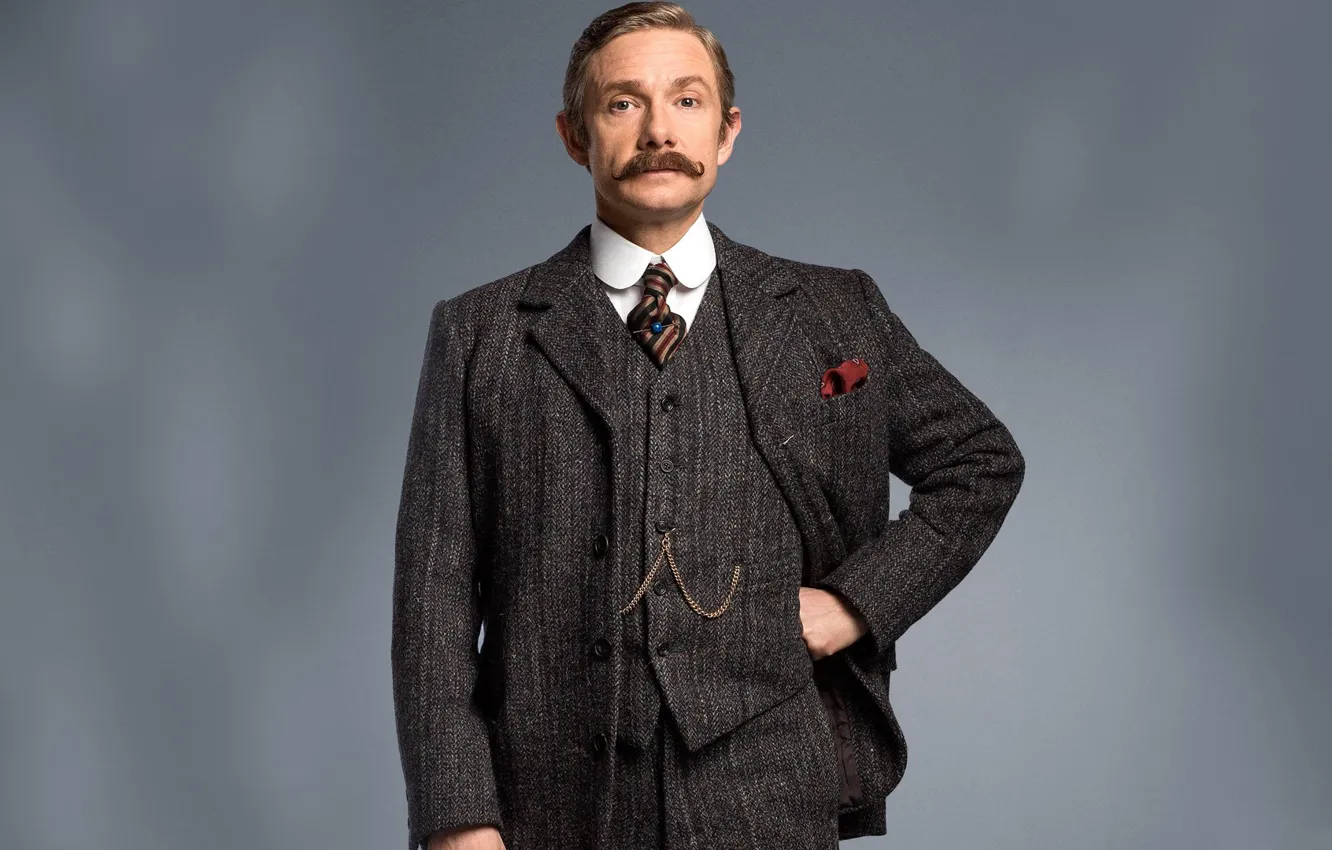 Photo wallpaper mustache, Martin Freeman, Sherlock, Sherlock BBC, John Watson, Ugly bride, Sherlock (TV series)