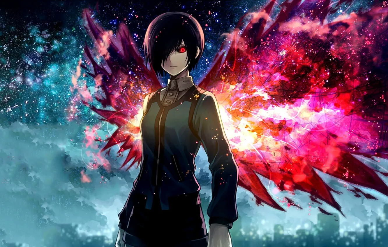 Photo wallpaper anime, art, Tokyo ghoul, Tokyo Ghoul, Kirishima Bring