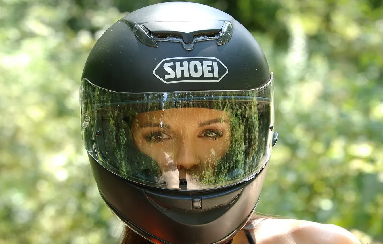 Photo wallpaper girl, Wallpaper, helmet, Eva