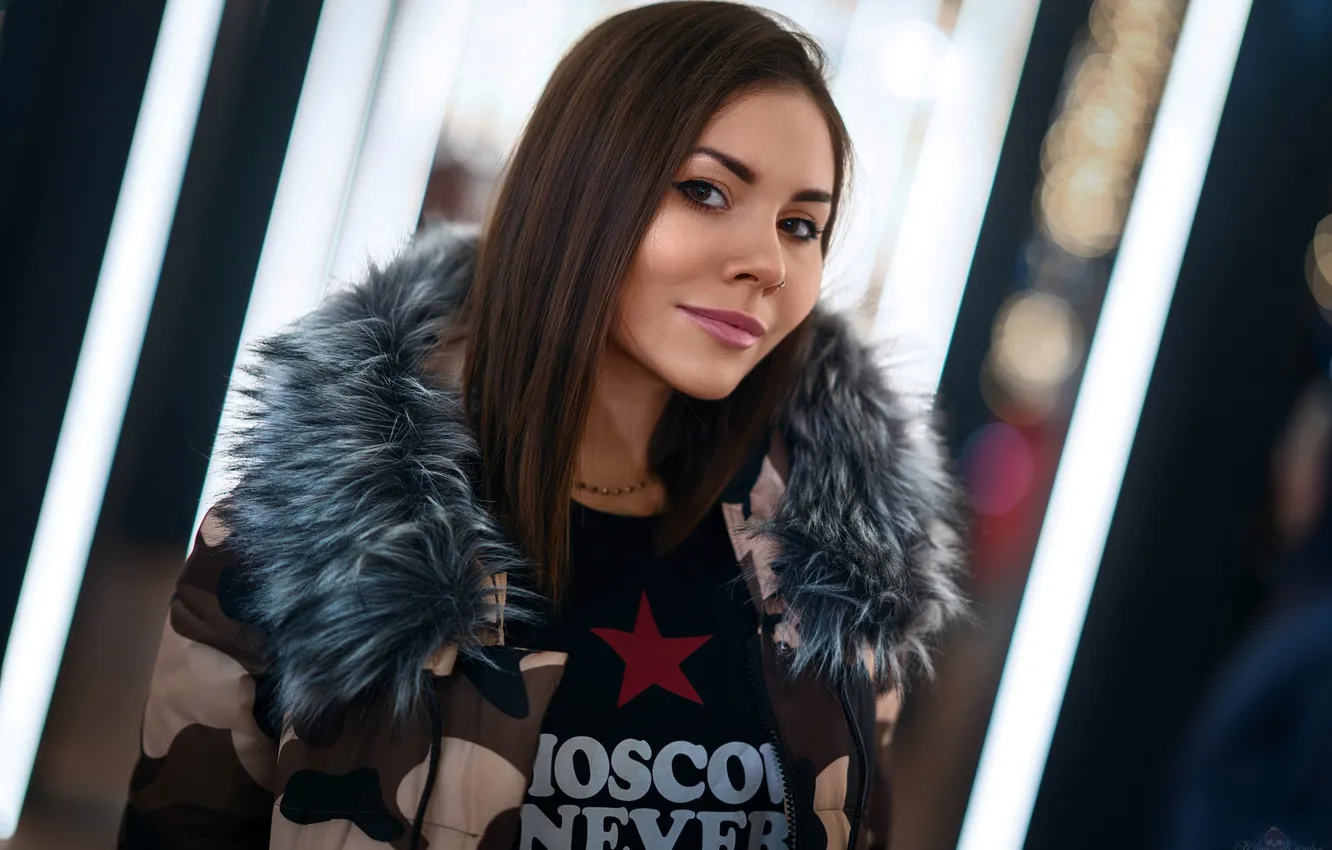 Photo wallpaper girl, face, sexy, Wallpaper, sweetheart, model, bright, portrait